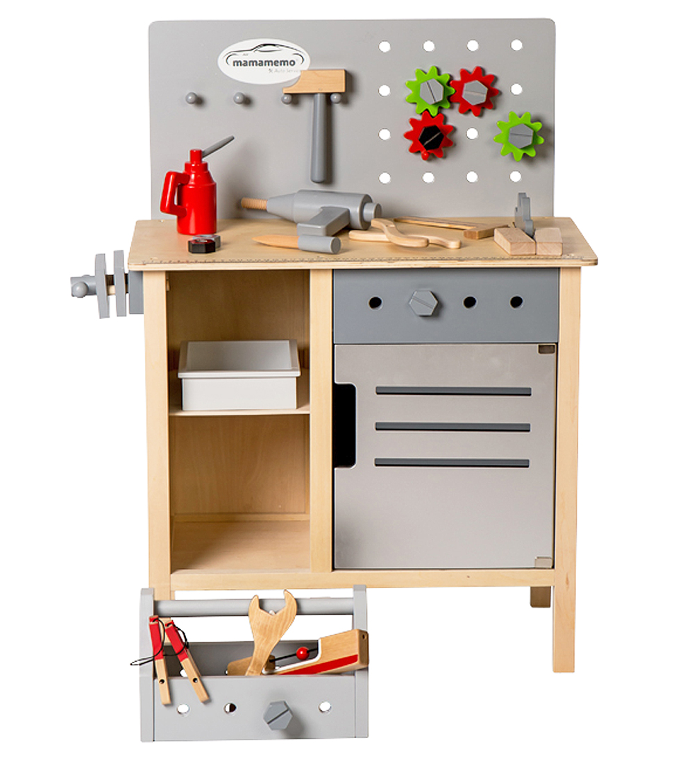 MaMaMeMo Workshop Bench w. Accessories - Wood