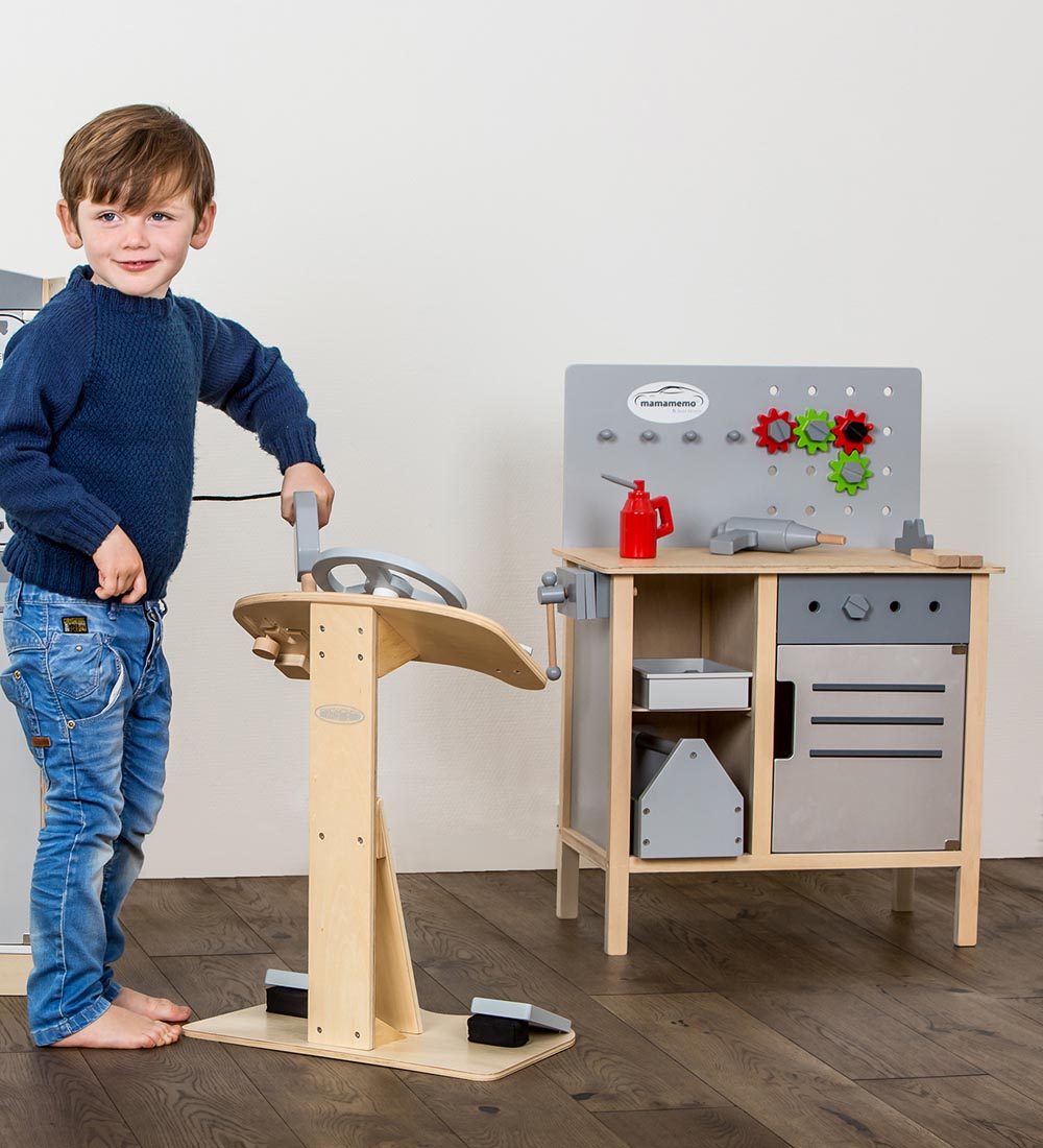 MaMaMeMo Workshop Bench w. Accessories - Wood
