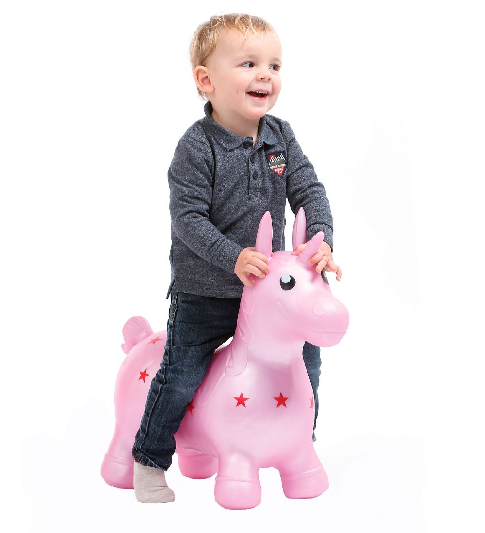 Ludi Bouncing Animal - Unicorn - Rose