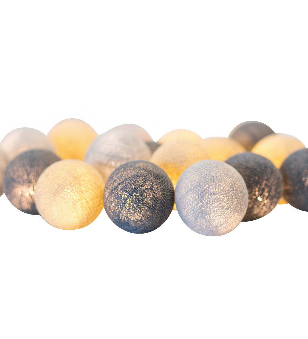 Iris Lights Light Chain - 35 Lights - Greige