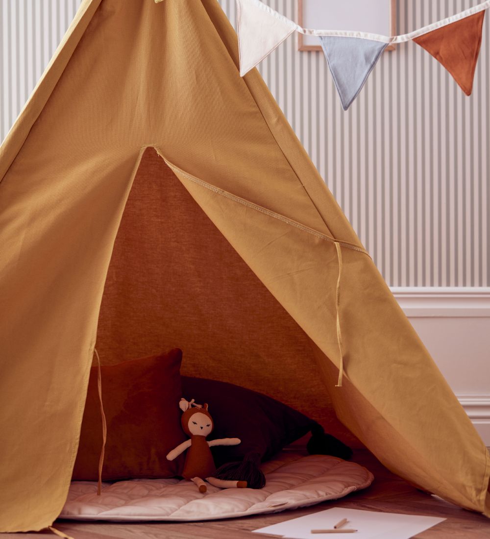 Kids Concept Leikkiteltta - 110x160 cm - Keltainen