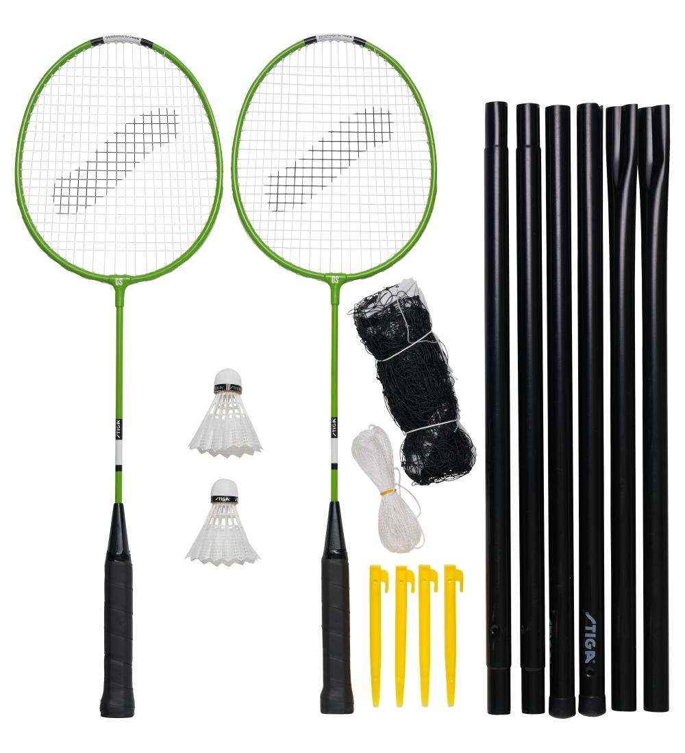 Stiga Badminton Set - Racket/Net/Shuttlecock