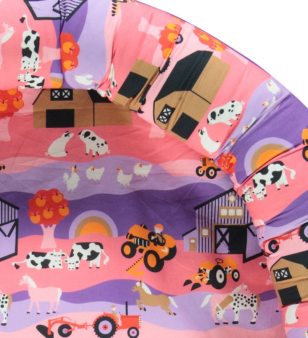 Småfolk Babynest - Pink/Purple Landscape