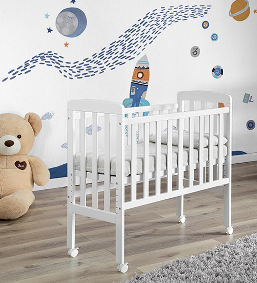 Bino Bedside Crib - By-My-Side - White