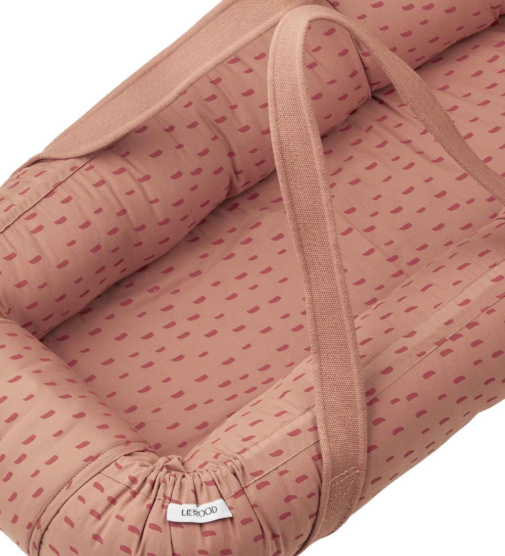 Liewood Babynest/Lift - Gro - Graphic Stroke/Tuscany Rose