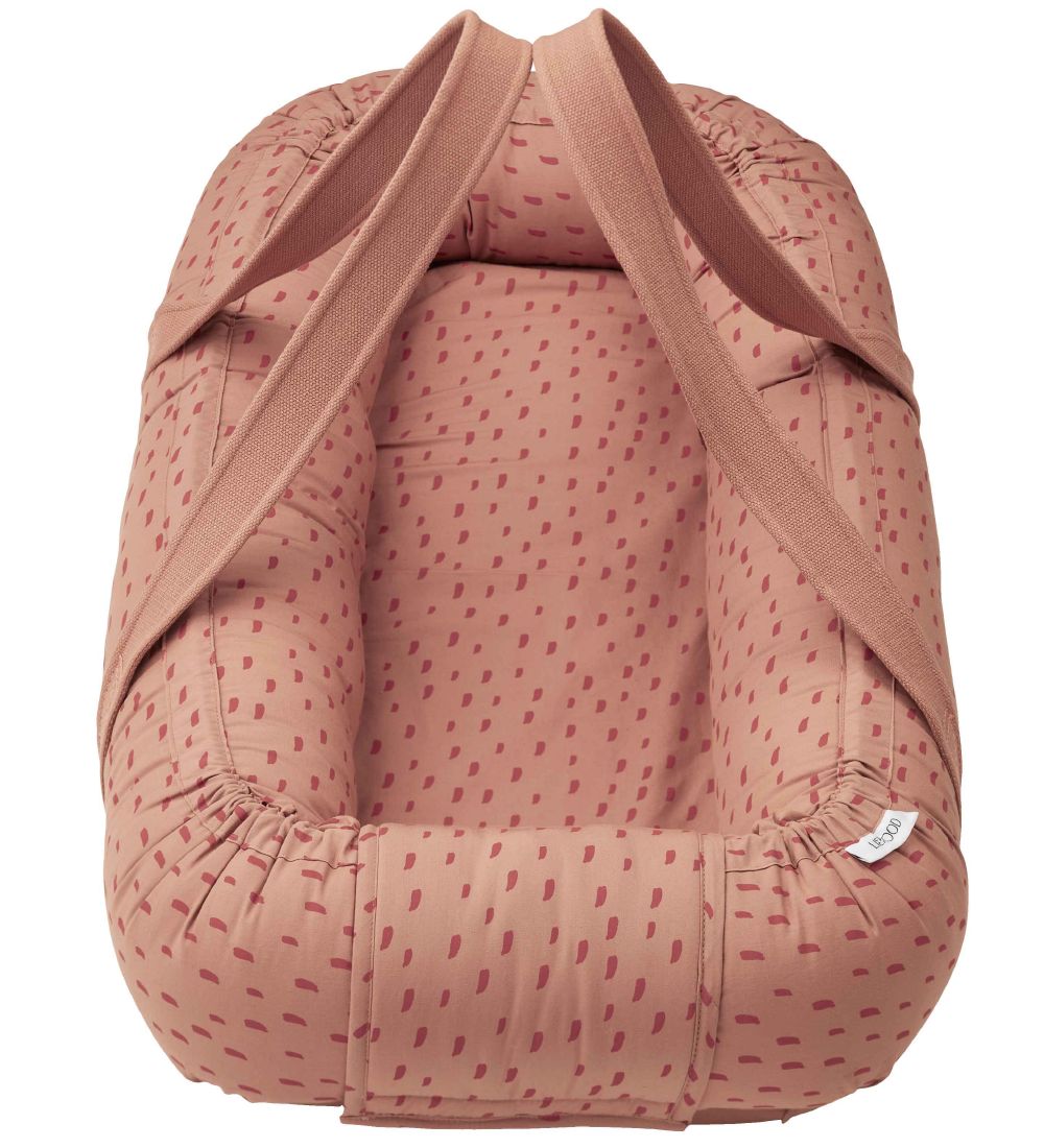 Liewood Babynest/Lift - Gro - Graphic Stroke/Tuscany Rose