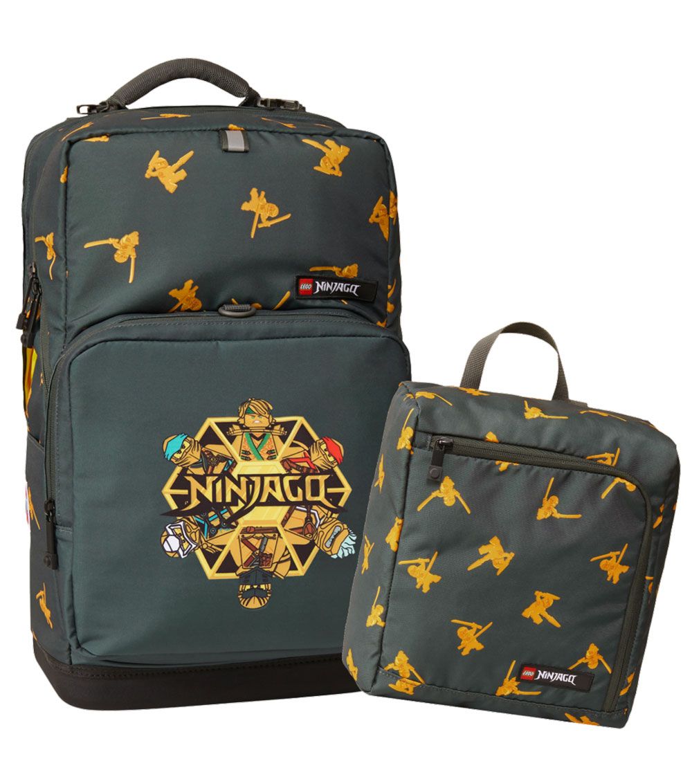 LEGO® Ninjago Schulrucksack m. Turnbeutel - Golden Team - Grau