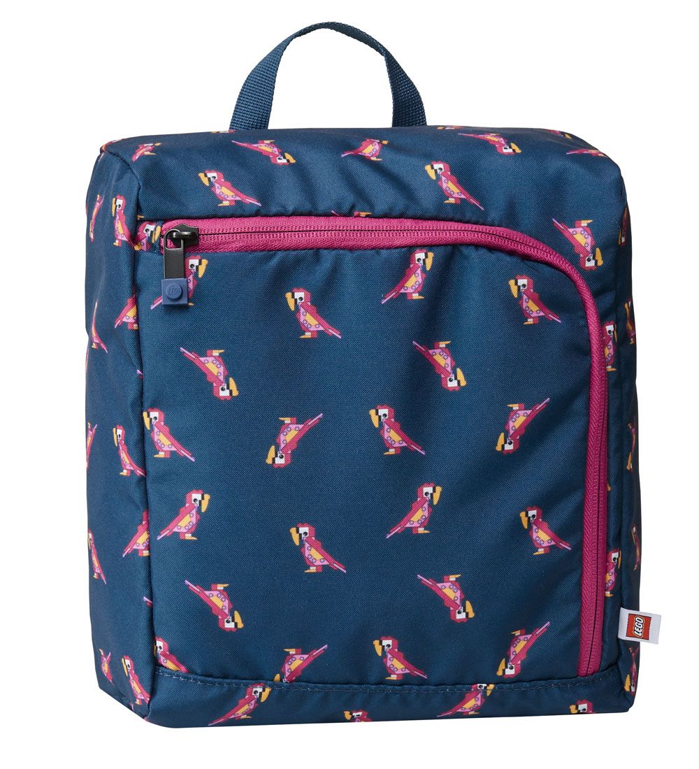 LEGO® School Backpack w. Gymsack - Parrot - Blue/Pattern