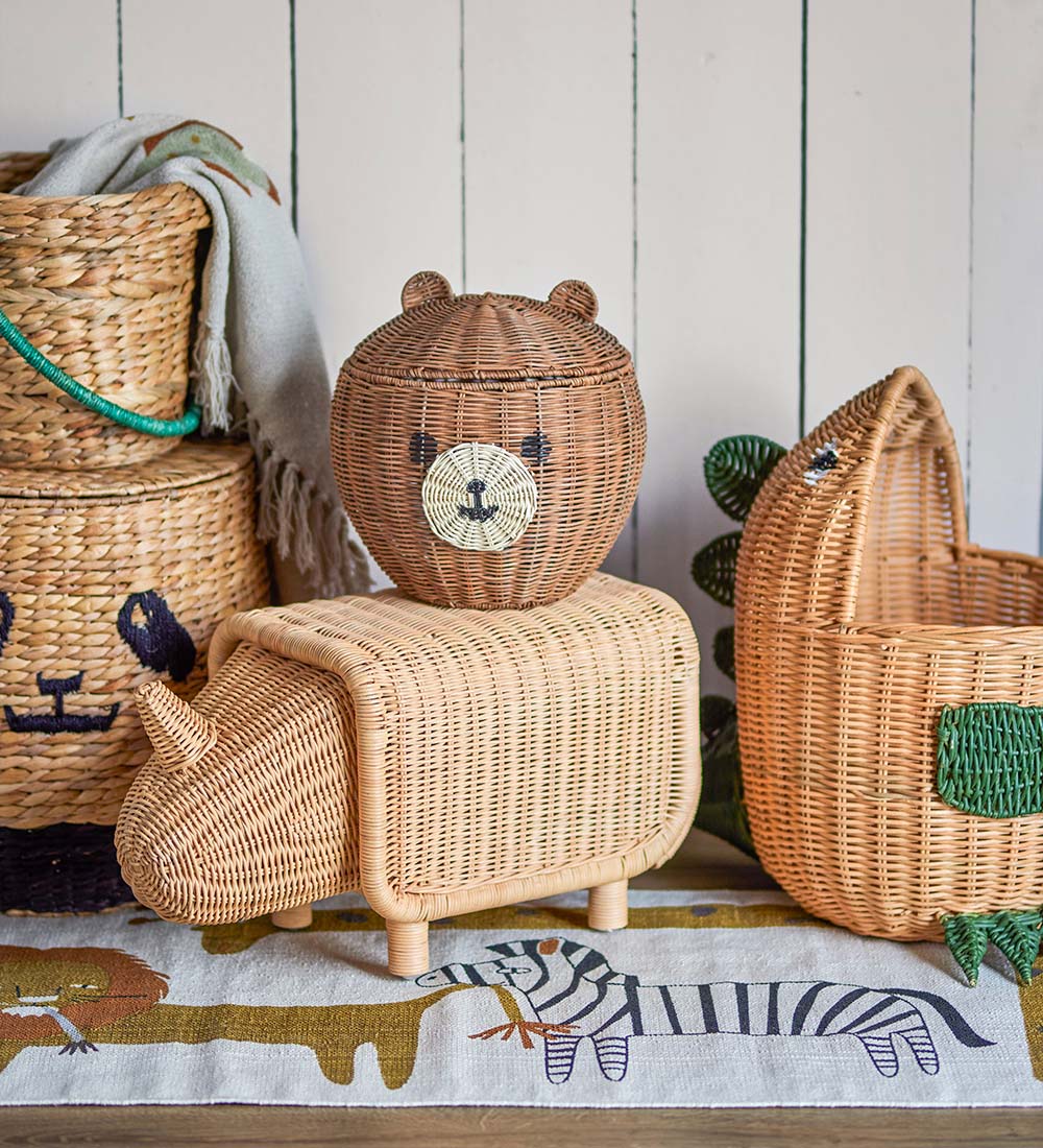 Bloomingville Basket - 29x25 cm - Runni - Water hyacinth - Natur