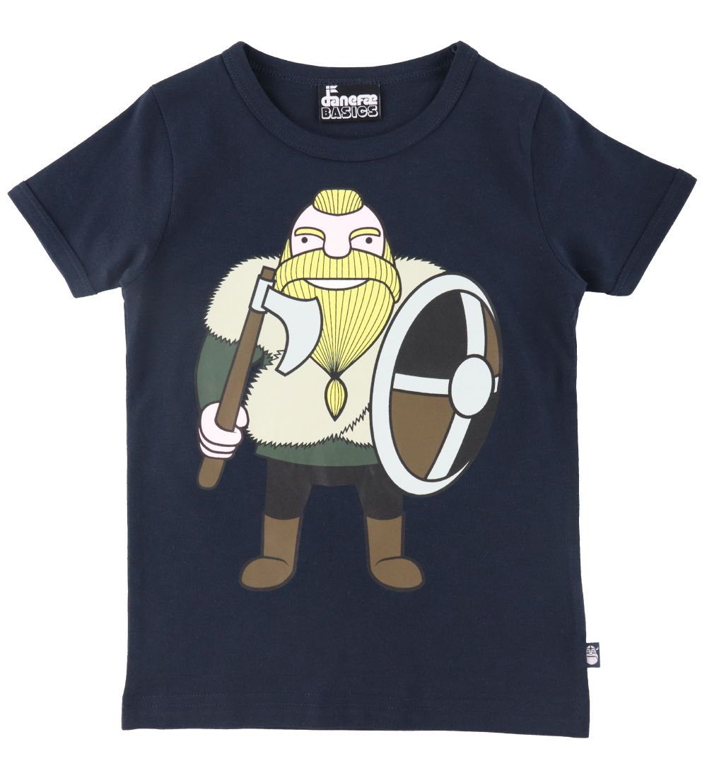 Danefæ T-shirt - Basic - Navy w. Harald