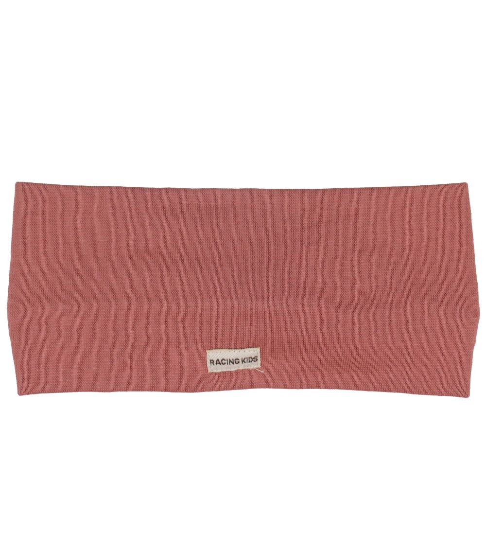 Racing Kids Headband w. Bow - Double Layer - Rose