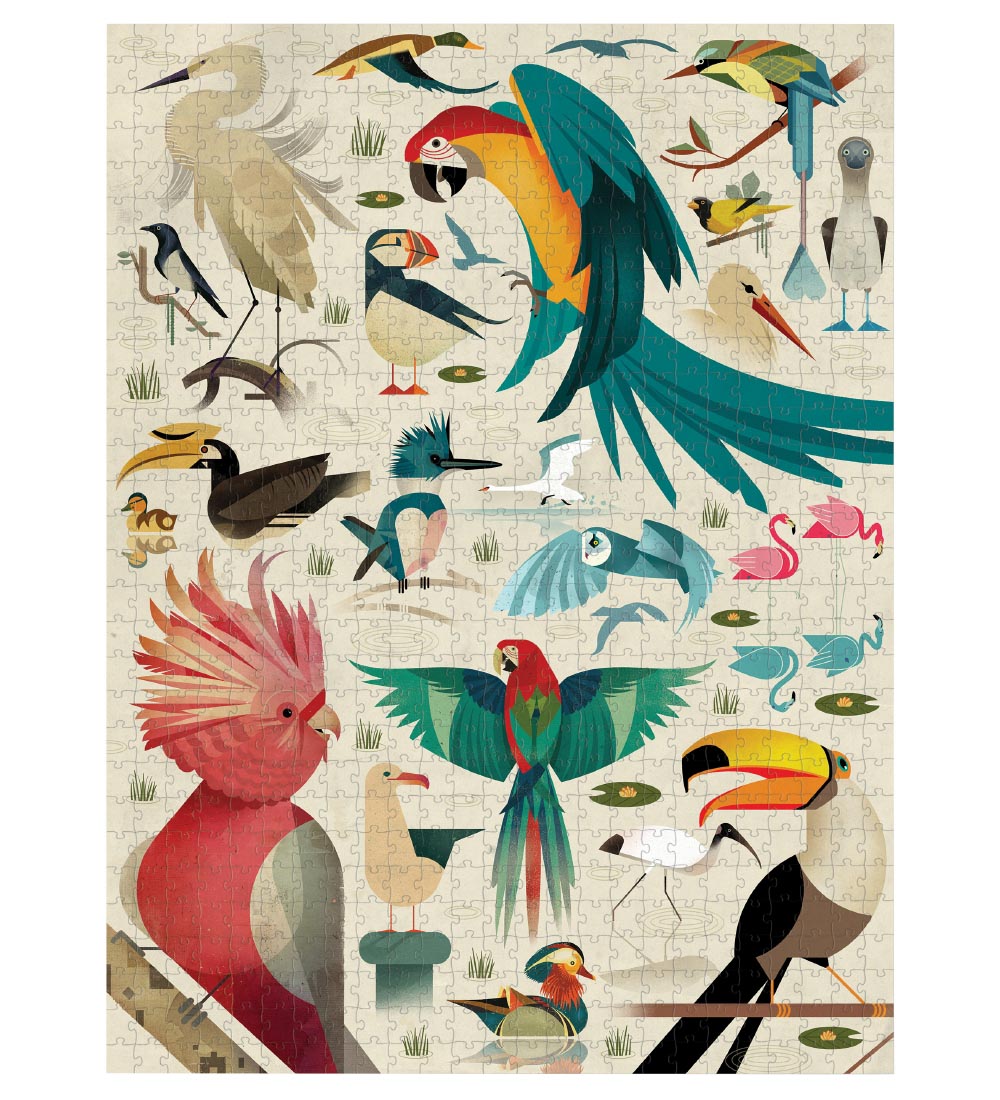 Crocodile Creek Puzzle - 750 Pieces - World of Birds