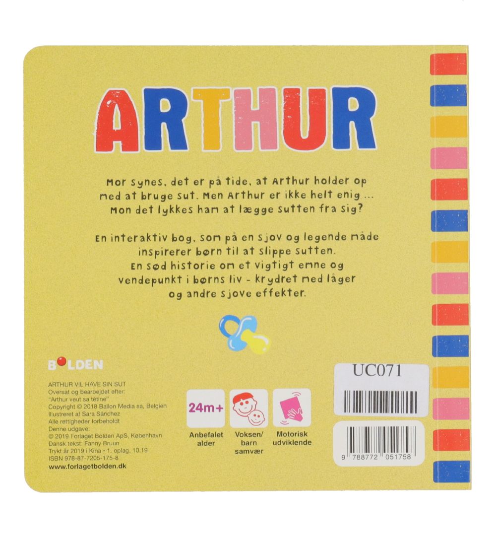 Forlaget Bolden Book - Arthur - Will Have Sin Pacifier - Danish