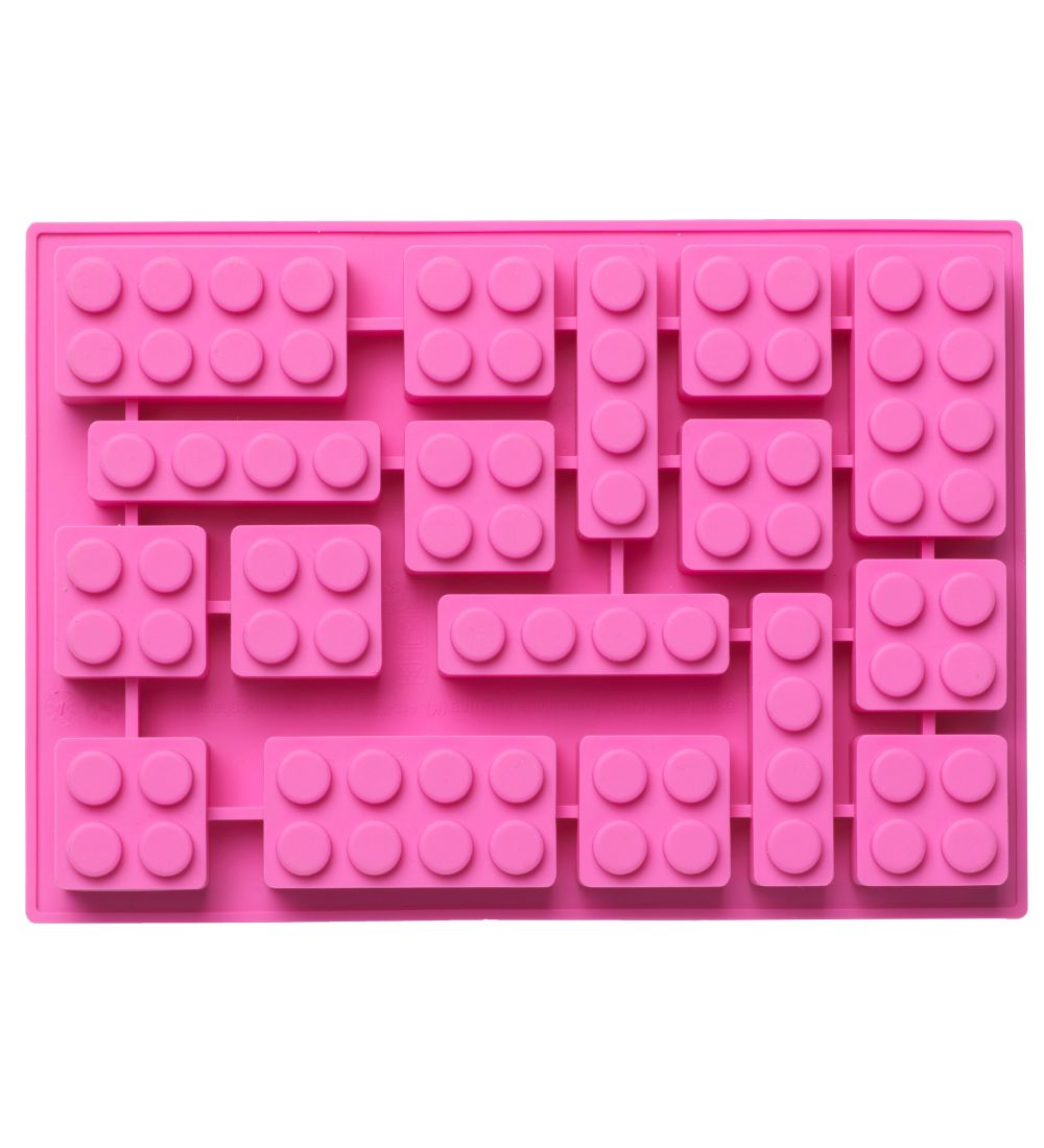 LEGO® Storage Ice Cube Tray - 17x12 cm - Pink