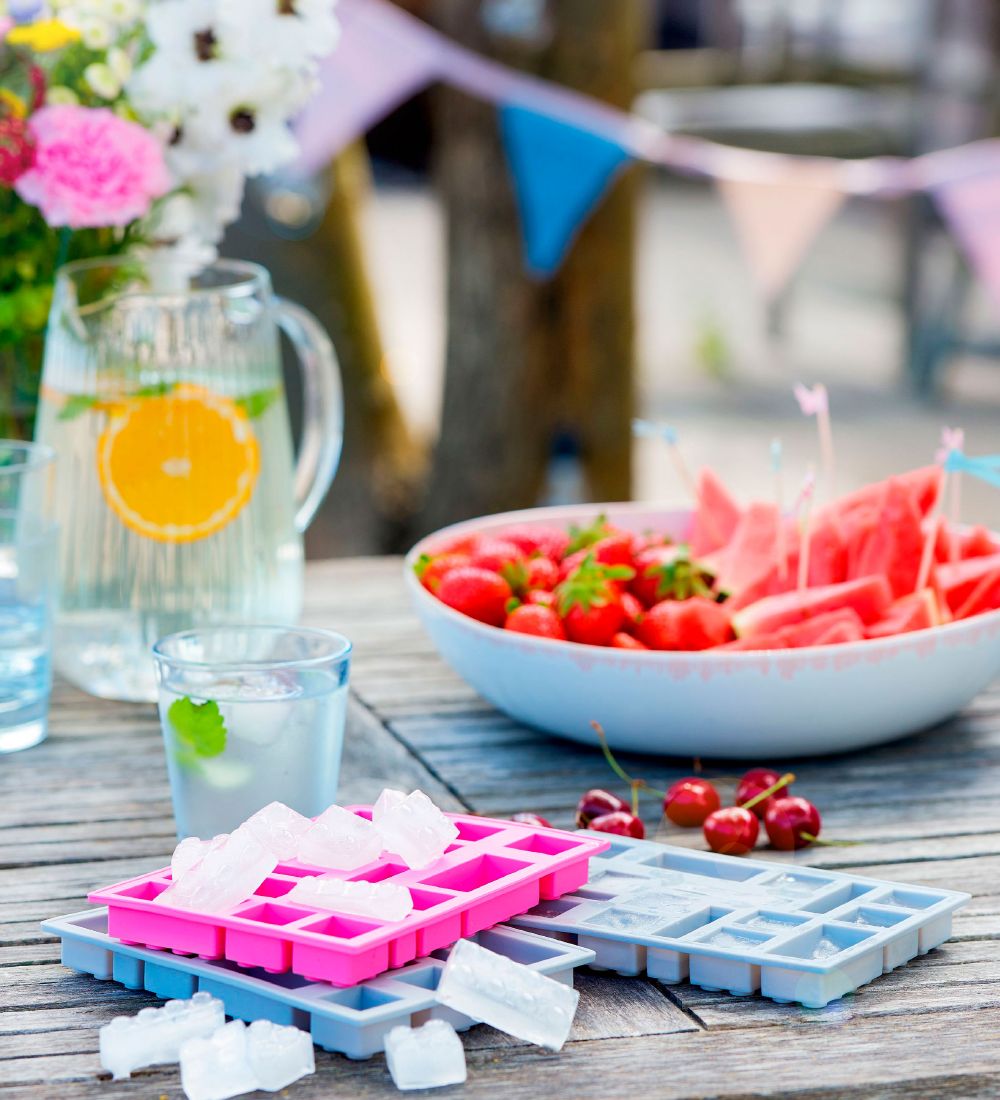 LEGO® Storage Ice Cube Tray - 17x12 cm - Pink