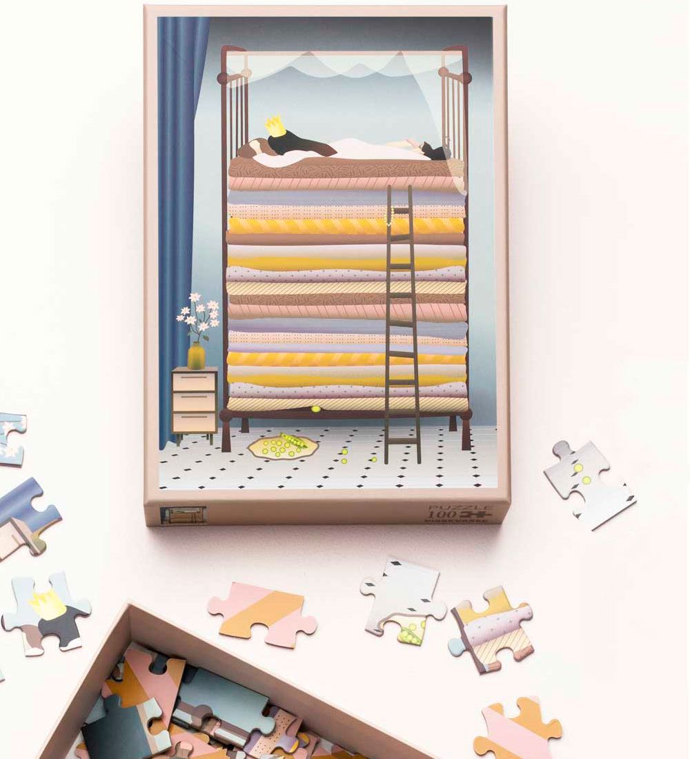 Vissevasse Puzzle - 100 Pieces - The Princess And The Pea