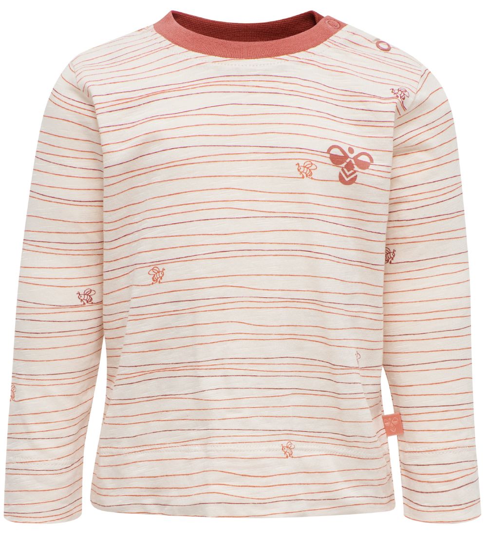 Hummel Pullover - hmlFreja - Rosa m. Streifen