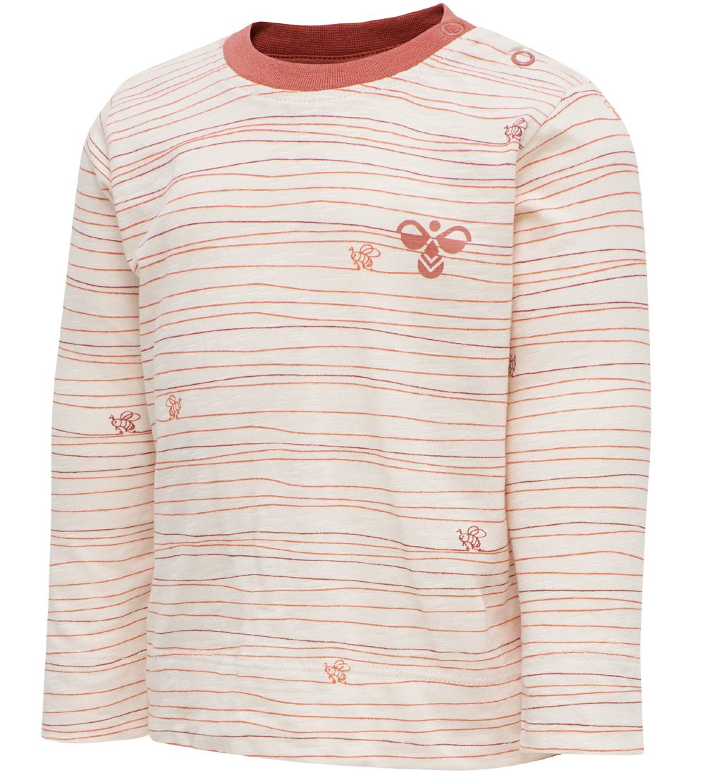 Hummel Pullover - hmlFreja - Rosa m. Streifen