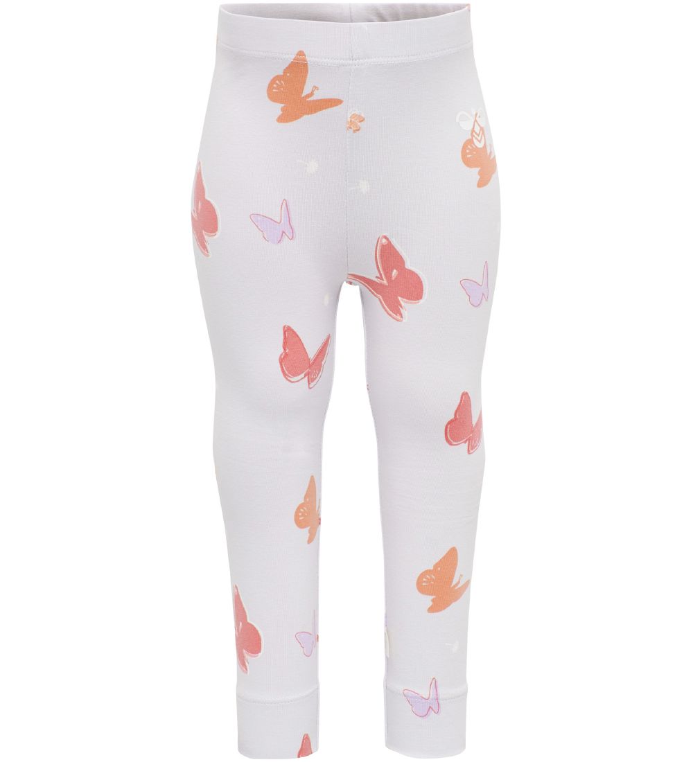 Hummel Leggings - hmlClara - Lavendel m. Sommerfugler