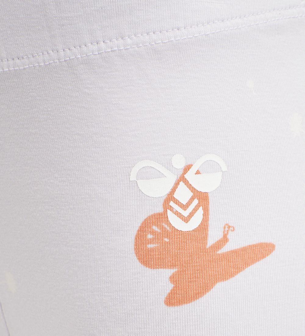 Hummel Leggings - hmlClara - Lavendel m. Sommerfugler