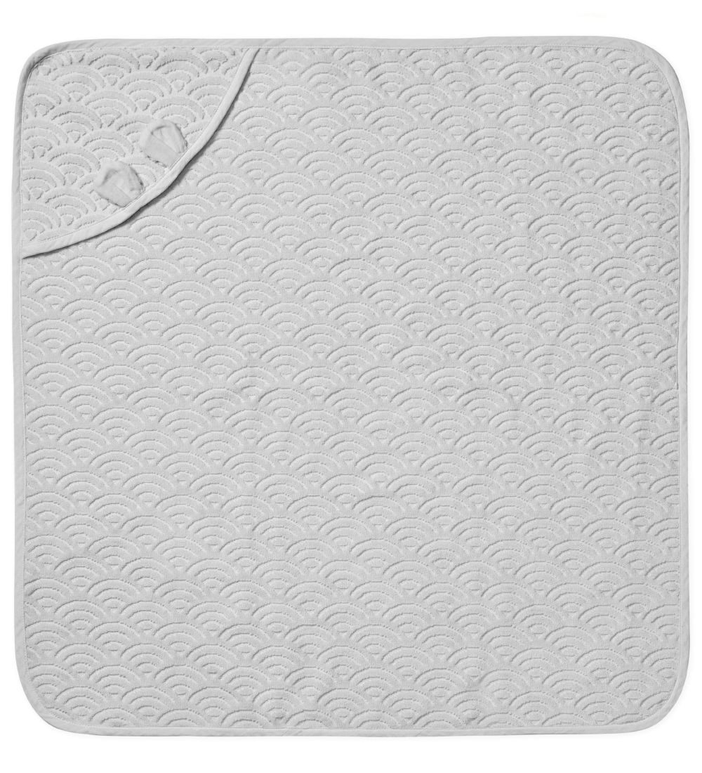 Cam Cam Baby towel - 80x80 cm - Classic+ Grey w. Ears