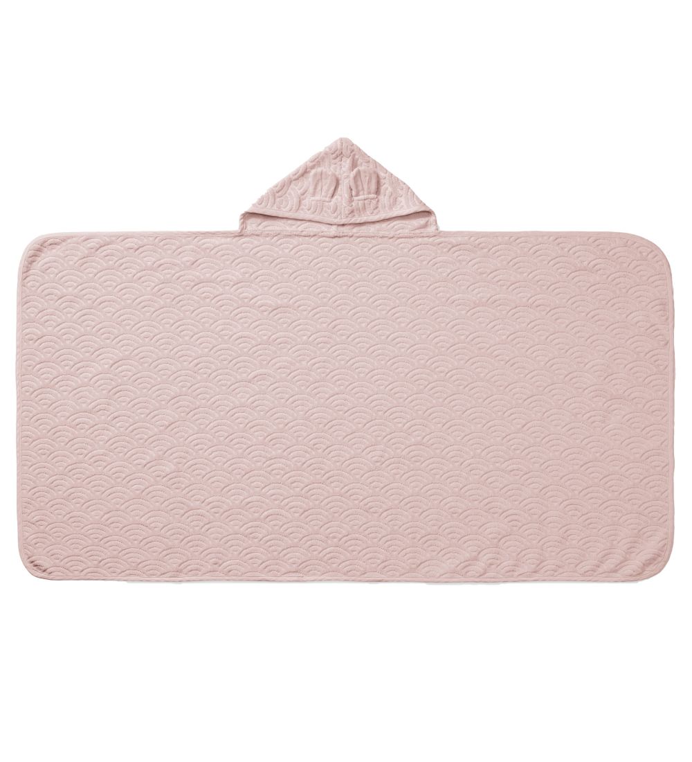 Cam Cam Baby towel - 70x130 cm - Dusty Rose w. Ears