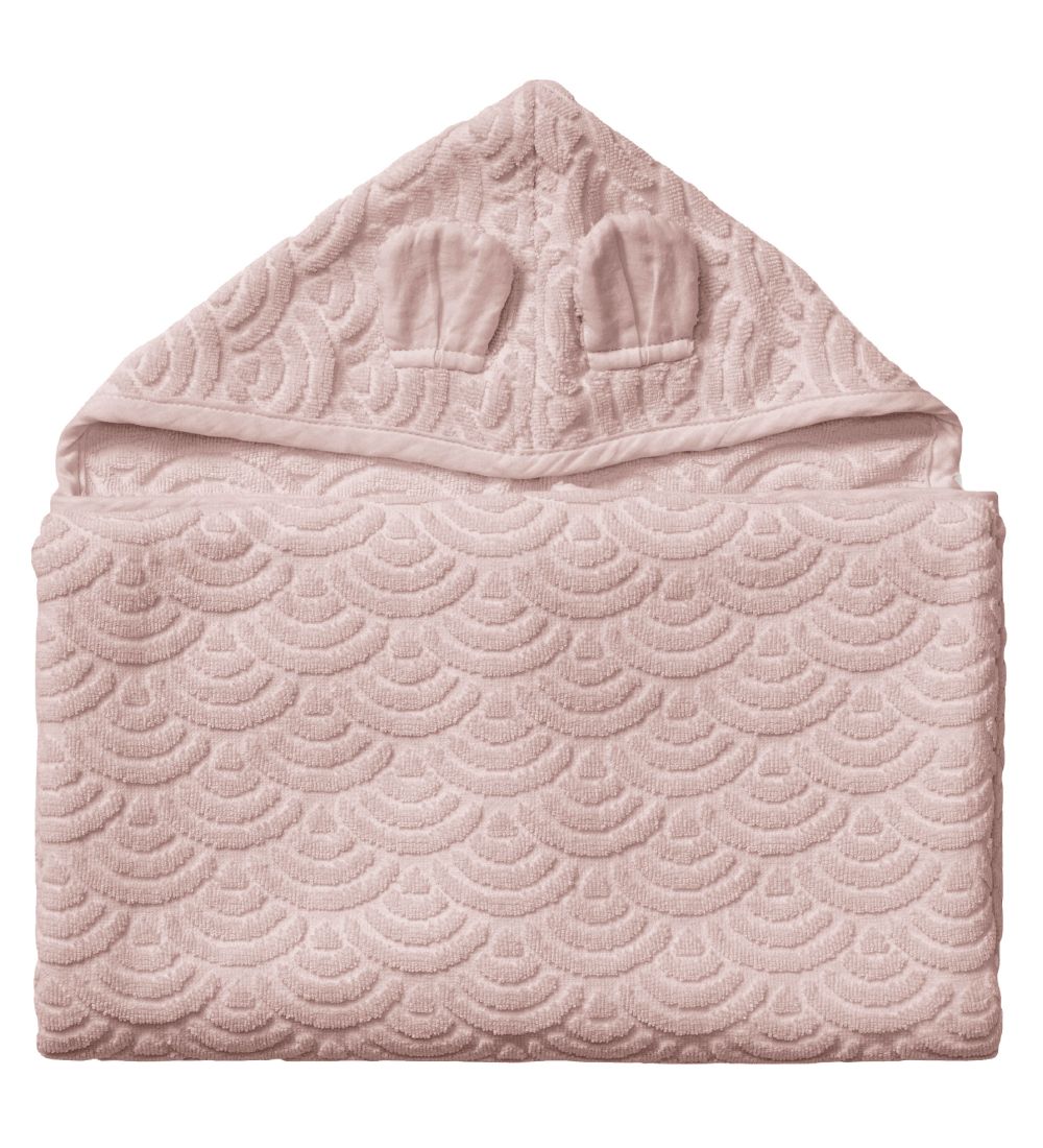 Cam Cam Baby towel - 70x130 cm - Dusty Rose w. Ears