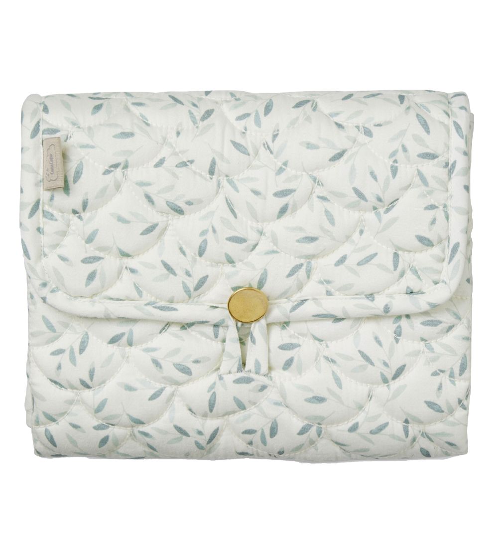 Cam Cam Changing Mat - Quilted - Green Leaves