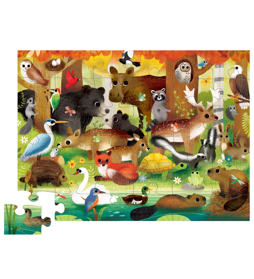 Crocodile Creek Puzzle - 36 Pieces - Forest Friends