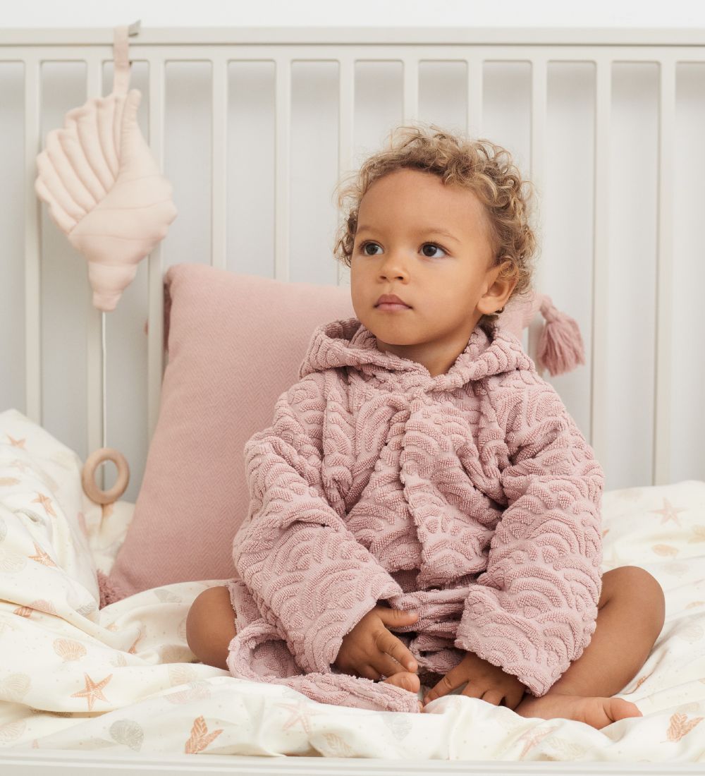 Cam Cam Bathrobe - 3-4 years - Dusty Rose w. Ears