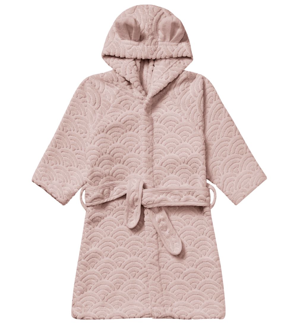 Cam Cam Bathrobe - 3-4 years - Dusty Rose w. Ears