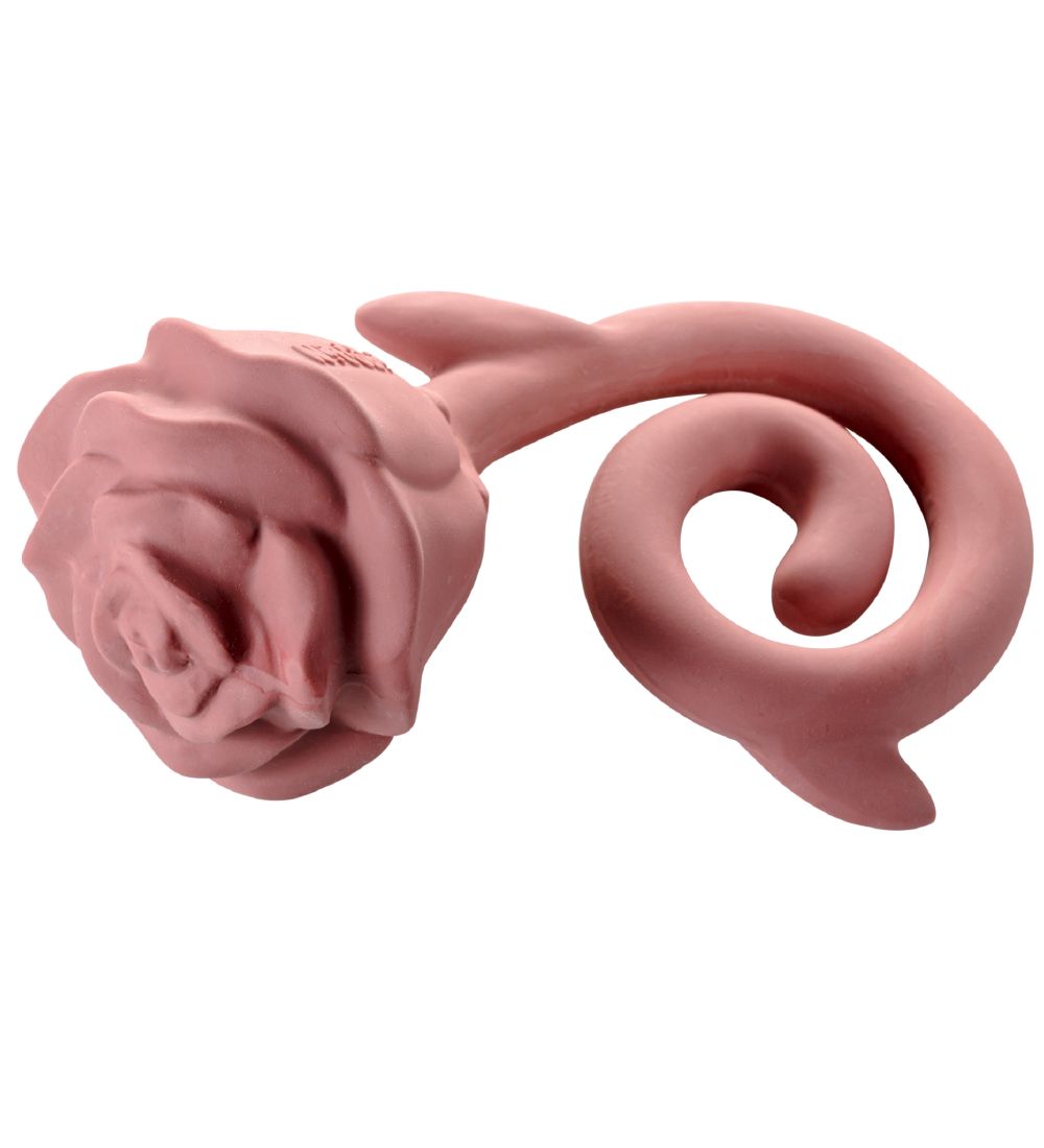 Natruba Teether - Natural Rubber - Rose - Red