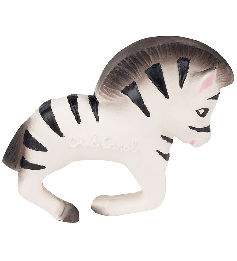 Oli & Carol Teether/Bracelet - Natural Rubber - Zebra Zoe
