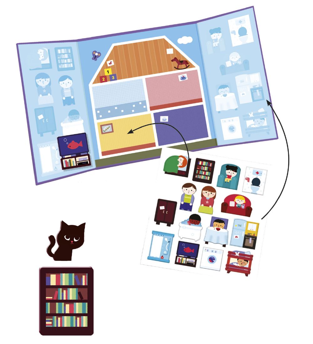 Djeco Sticker Book - House
