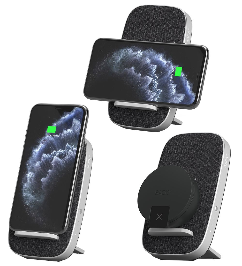SACKit Charger/Power Bank - CHARGEit - Wireless - Black - 6,000m