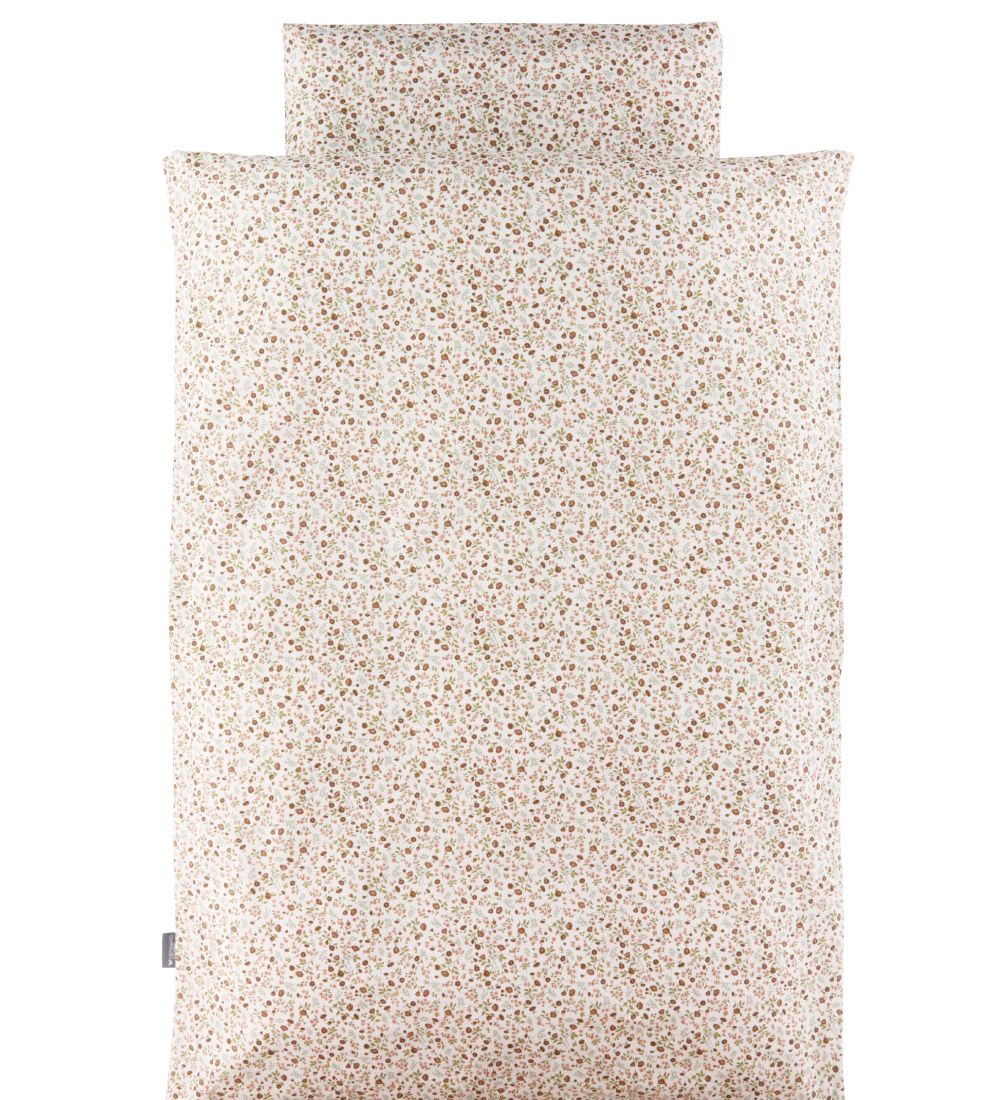 Nørgaard Madsens Duvet Cover - Baby - Red/Brown w. Flowers