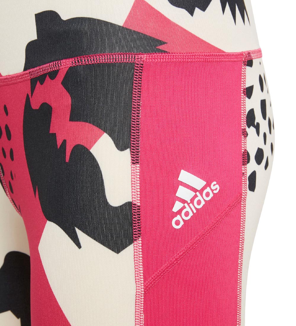 adidas Performance Leggings - Stretch Training Tights - Rose/Bla
