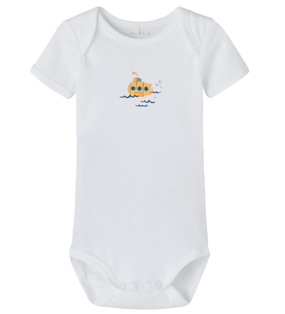 Name It Bodysuit s/s - Noos - NbmBody - 3-pak - Legion Blue/Whit