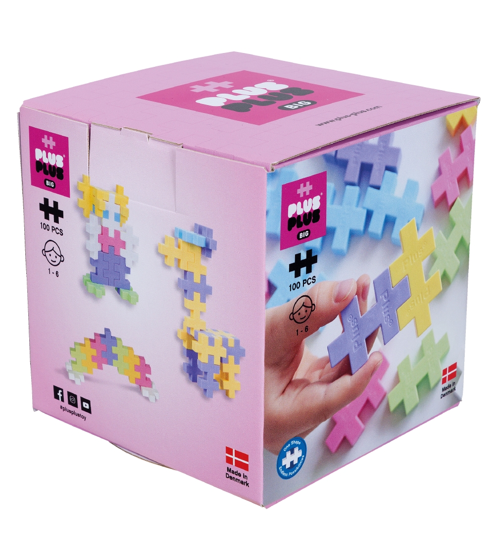 Plus-Plus Big - 100 pcs. - Pastel Mix