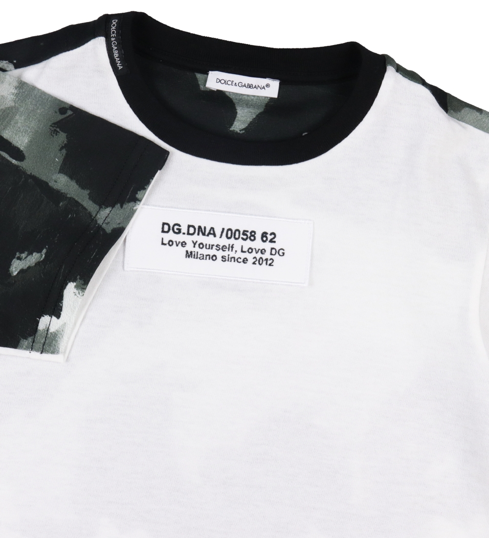 Dolce & Gabbana T-shirt - White/Grey Camouflage