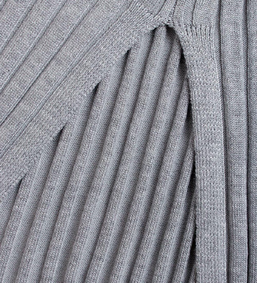 Grunt Skirt - Pleated - Else - Grey Melange