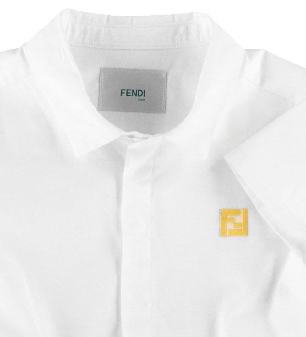 Fendi Set - Shirt/Shorts - White/Denim Dark Blue