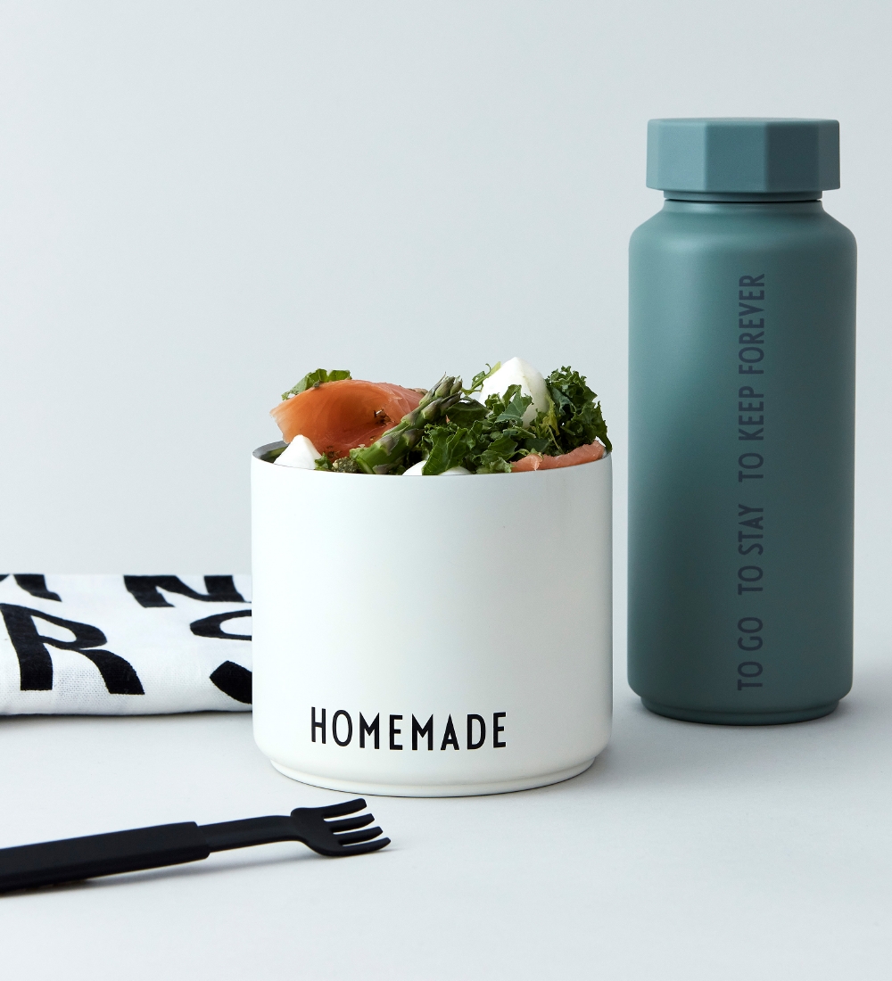 Design Letters Thermo Bottle - To Go - 500ml - Green w. Text