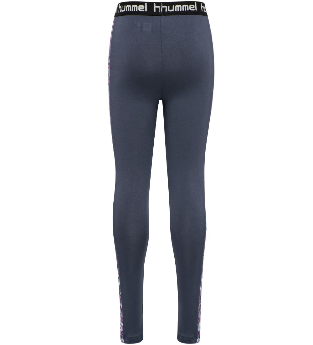 Hummel Tights - Nanna - Navy/Purple w. Leo