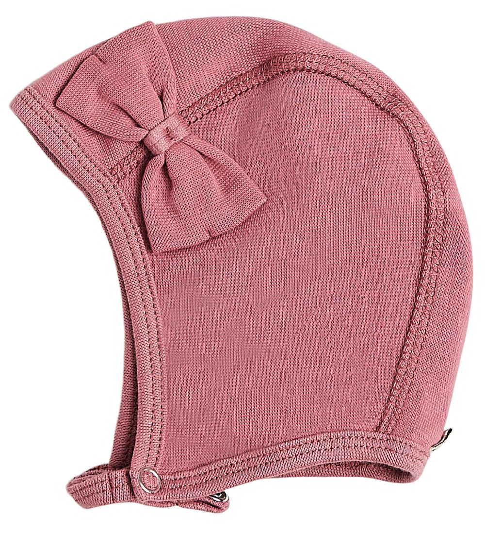 Racing Kids Baby Hat - Dusty Rose w. Bow