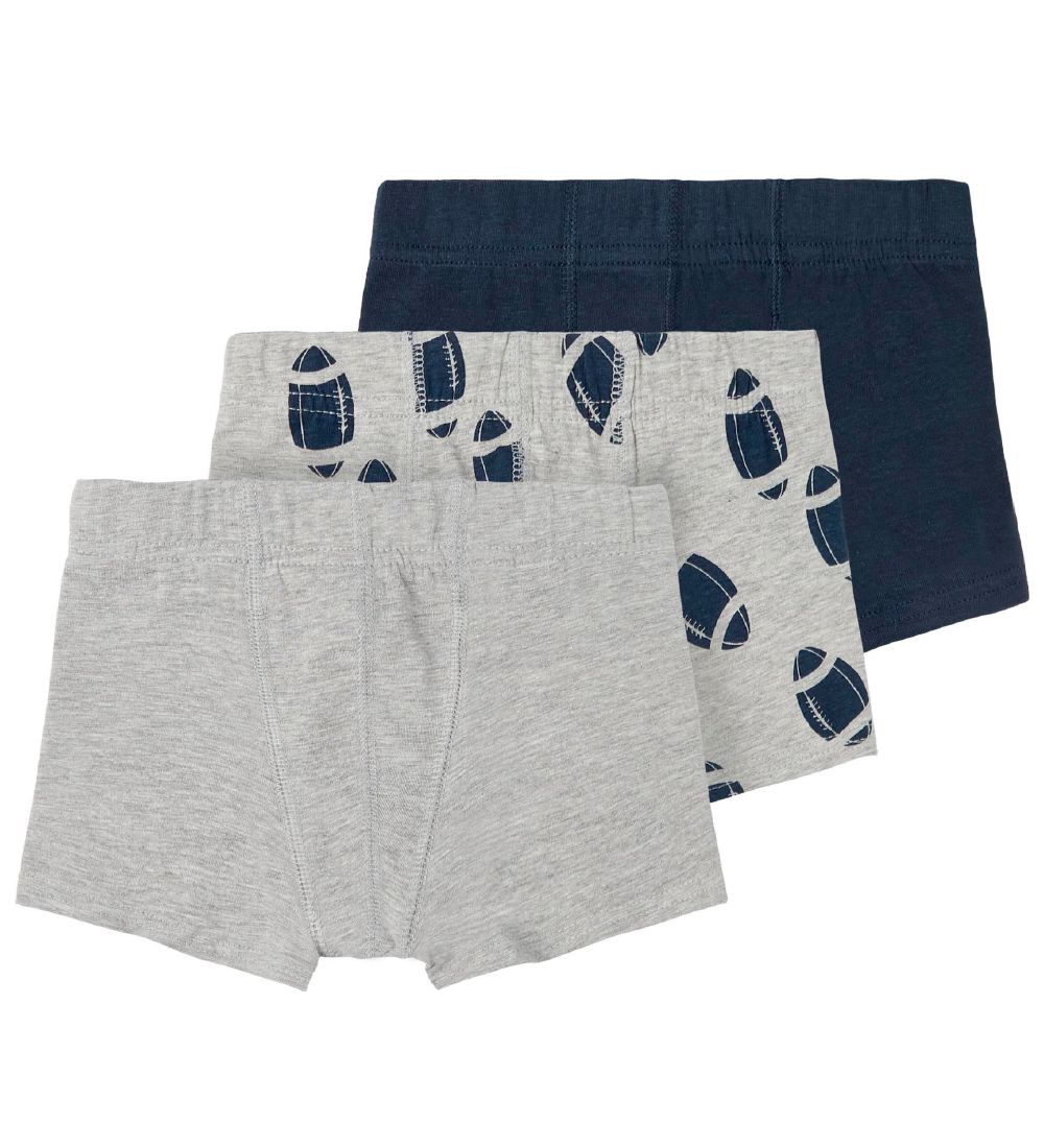 Name It Boxers - Noos - 3-Pack - NmmTights - Grey Melange