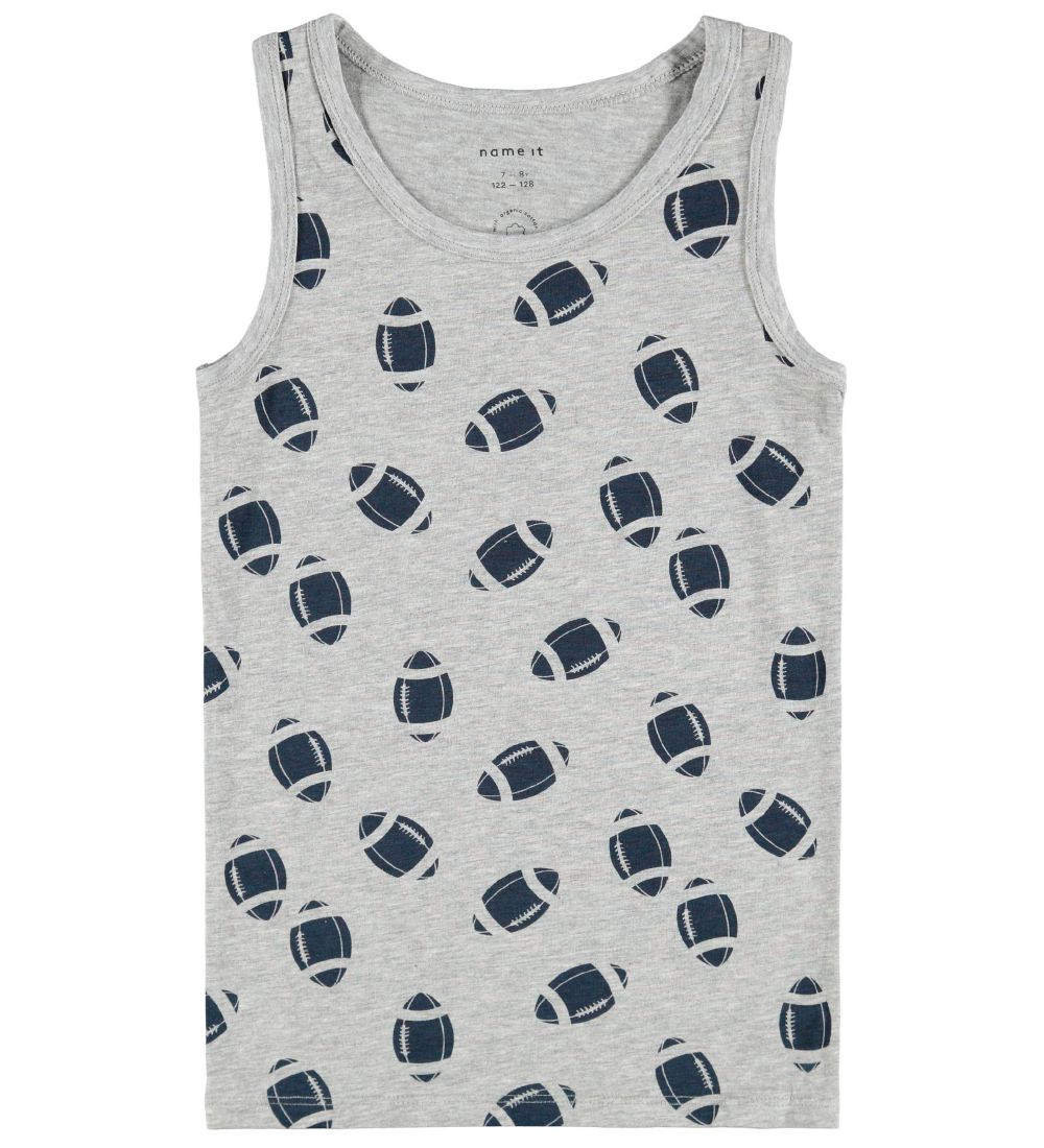 Name It Undershirt - NmmTank - 2-Pack - Grey/Blue