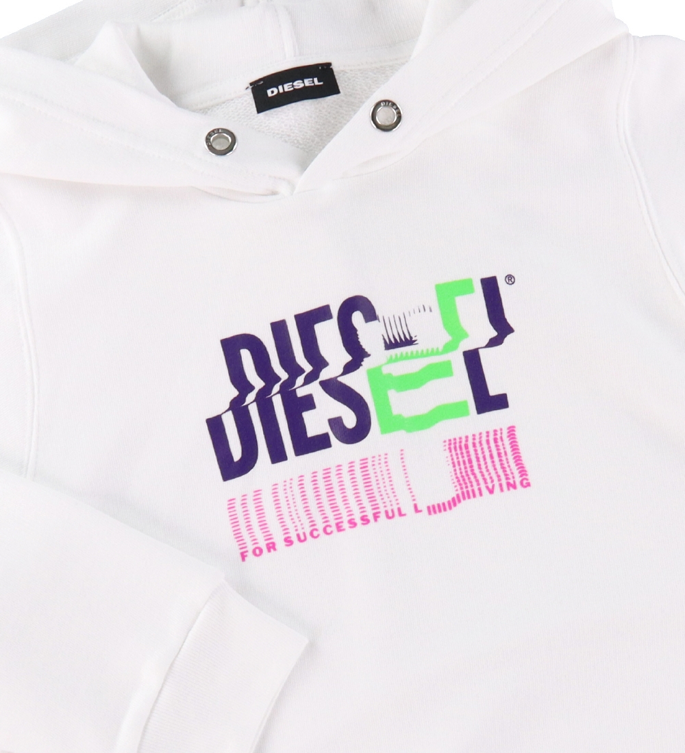Diesel Hoodie - SANGHOODKLIV - White