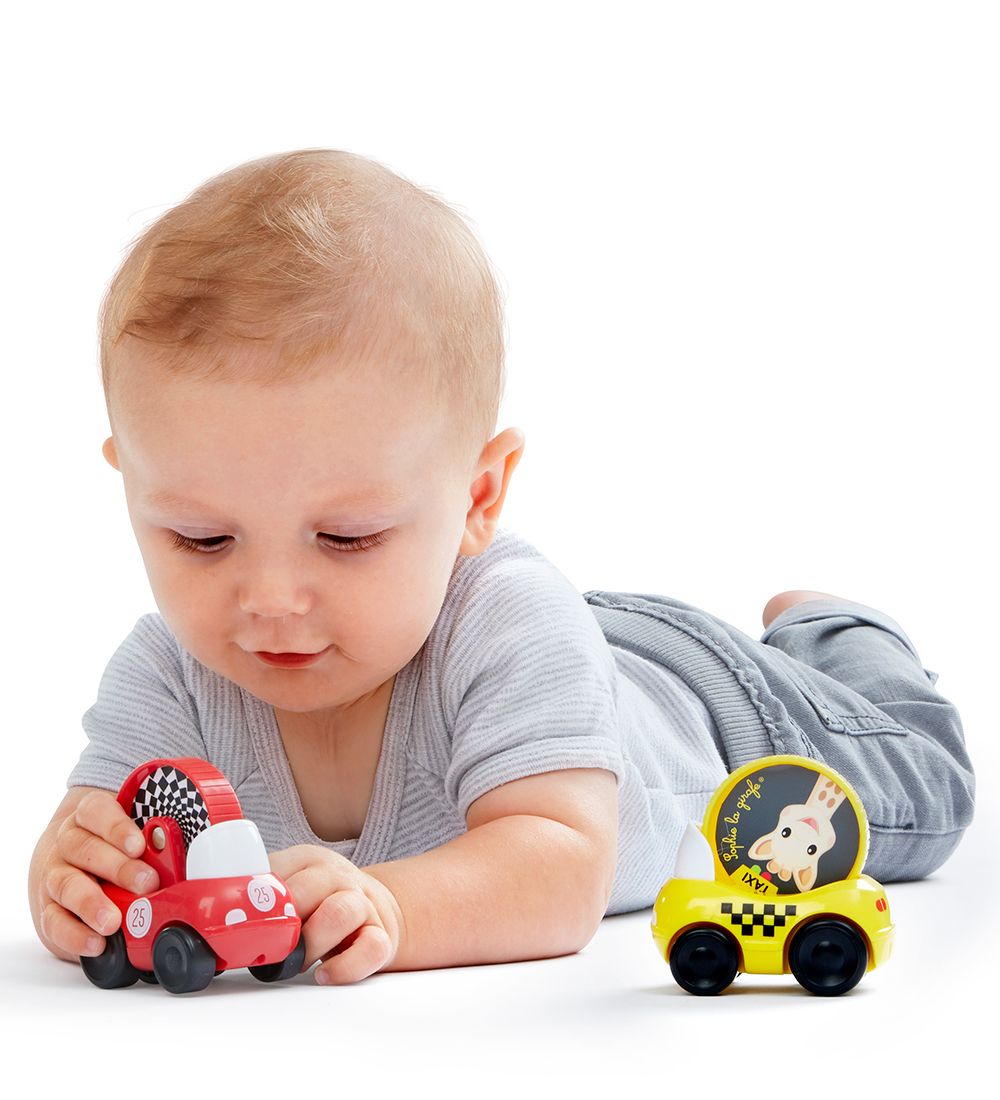 Sophie la Girafe Cars - 2-pack - Red/Yellow