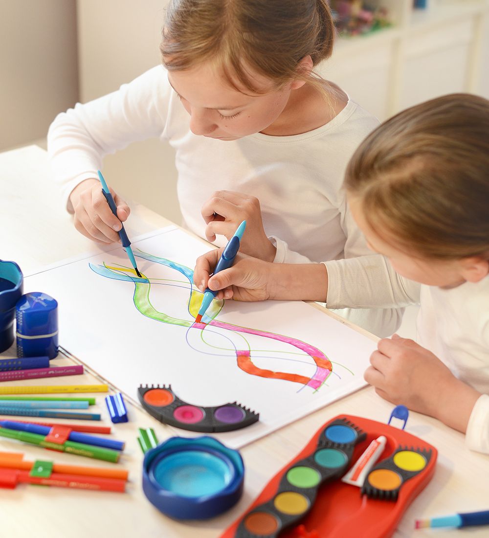 Faber-Castell Cup For Water/Brush - Click&Go - Blue